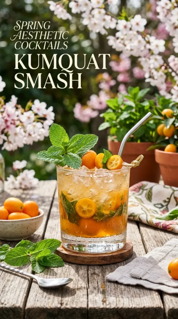 10 Spring Aesthetic Cocktails Kumquat Smash