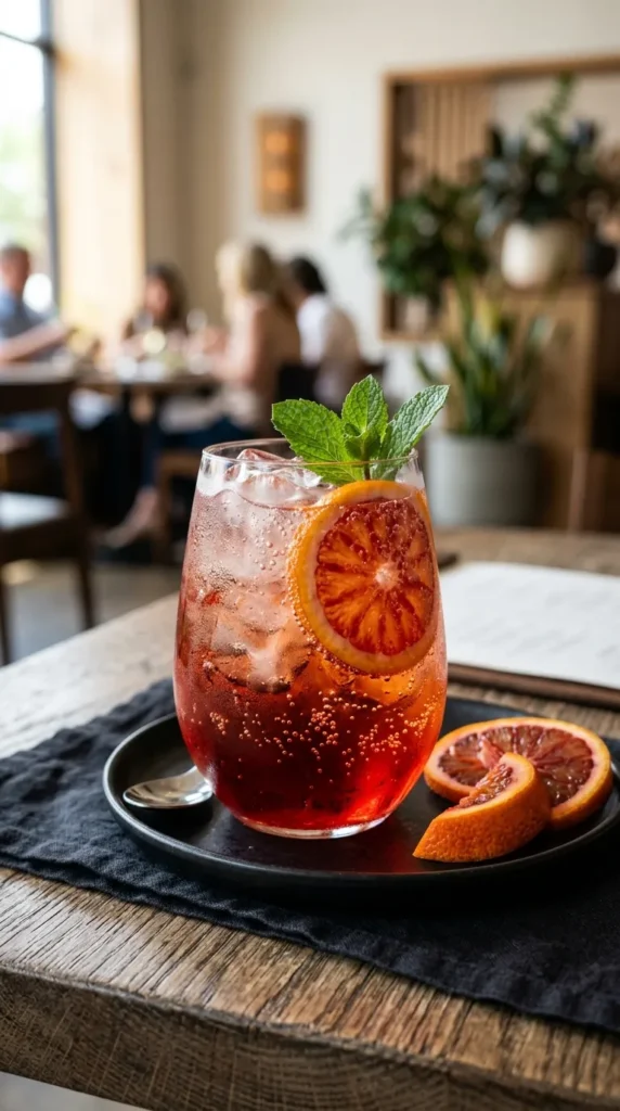Blood Orange Citrus Spritz Vibrant Tangy