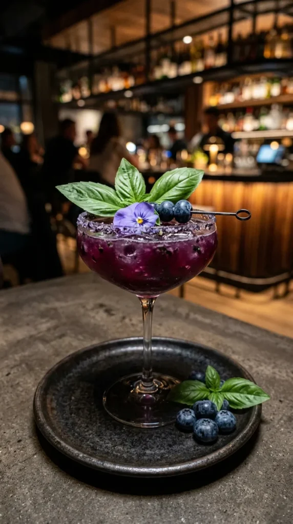Blueberry Basil Nightcap