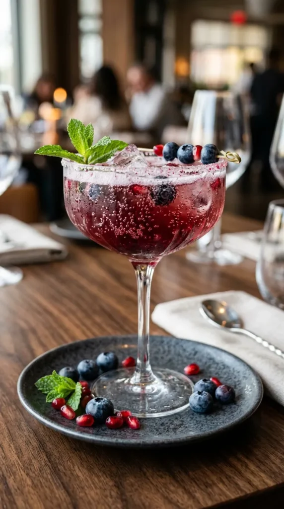 Blueberry Pomegranate Fizz