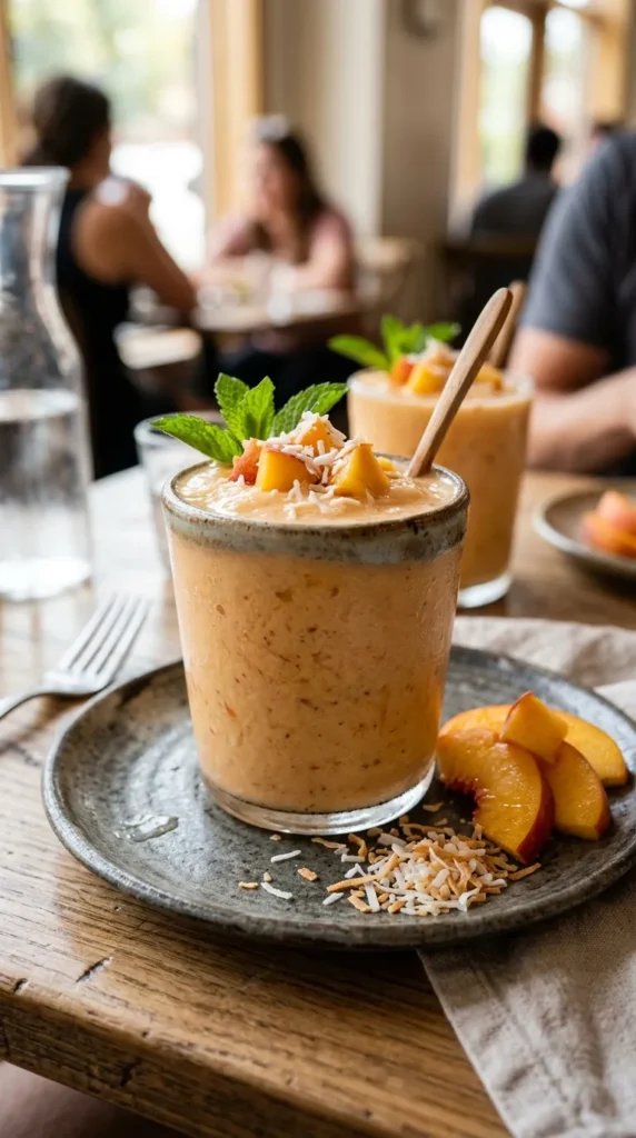 Creamy Coconut Peach