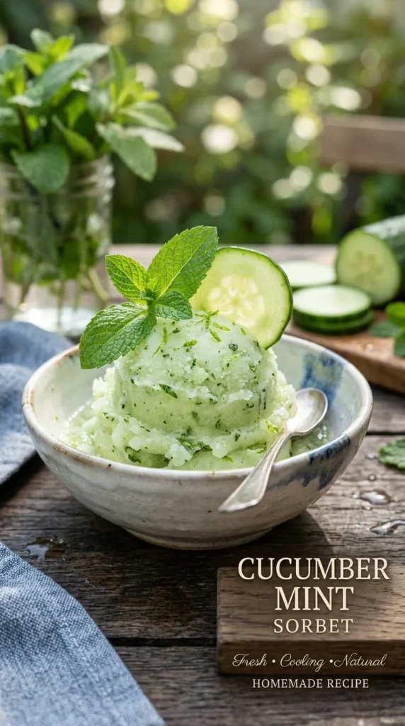 Cucumber Mint Sorbet