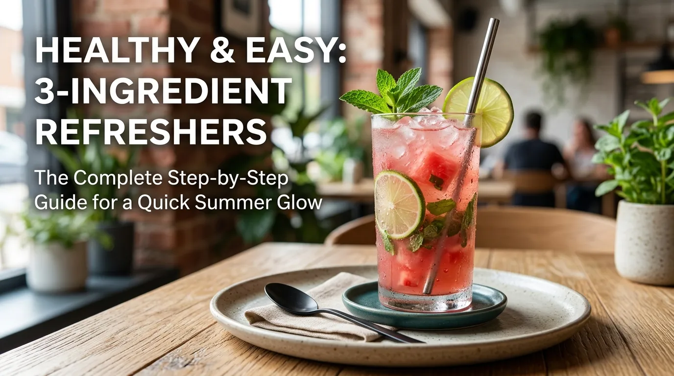 Healthy & Easy 3-Ingredient Refreshers: The Complete Step-by-Step Guide for a Quick Summer Glow