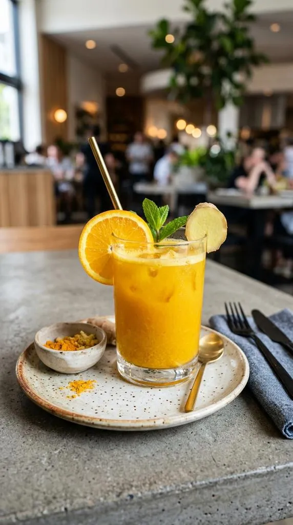 Golden Turmeric Orange Ginger Juice