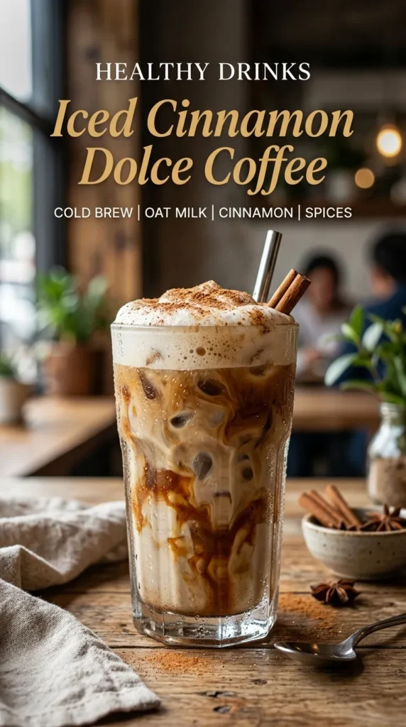 Healthy Drinks Iced Cinnamon Dolce Coffee