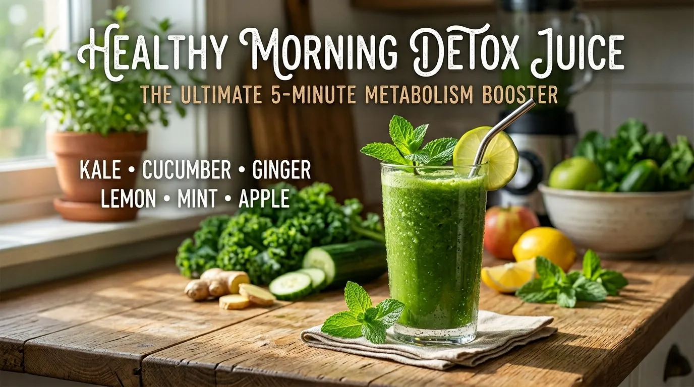 Healthy Morning Detox Juice: The Ultimate 5-Minute Metabolism Booster