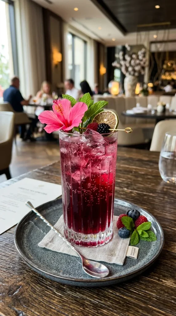 Hibiscus Tea Spritzer Floral Fruity