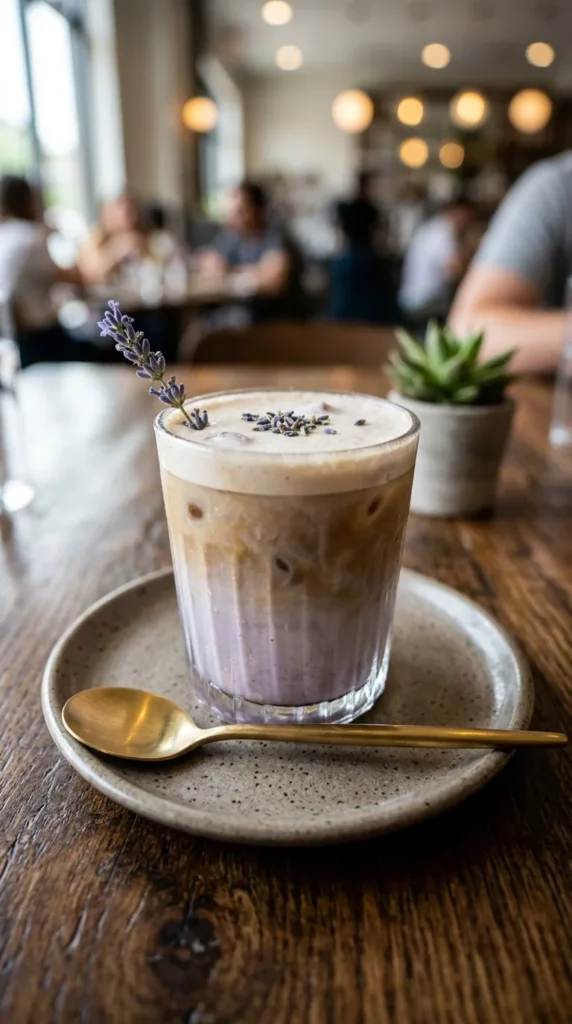 Iced Lavender Oat Milk Latte