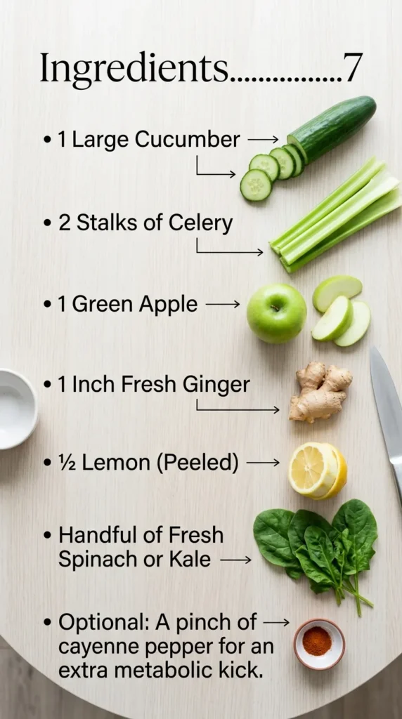 Ingredients Healthy Morning Detox Juice