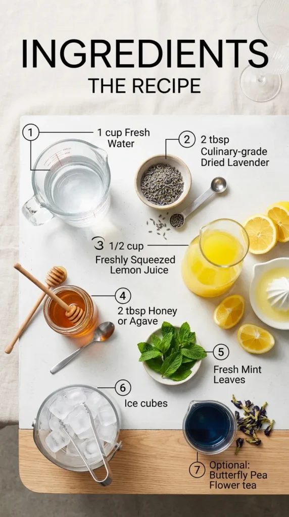 Ingredients The Recipe Refreshing Lavender Mocktails