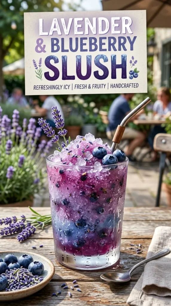 Lavender Blueberry Slush