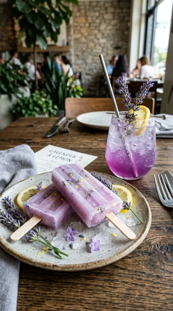 Lavender Lemonade Popsicles