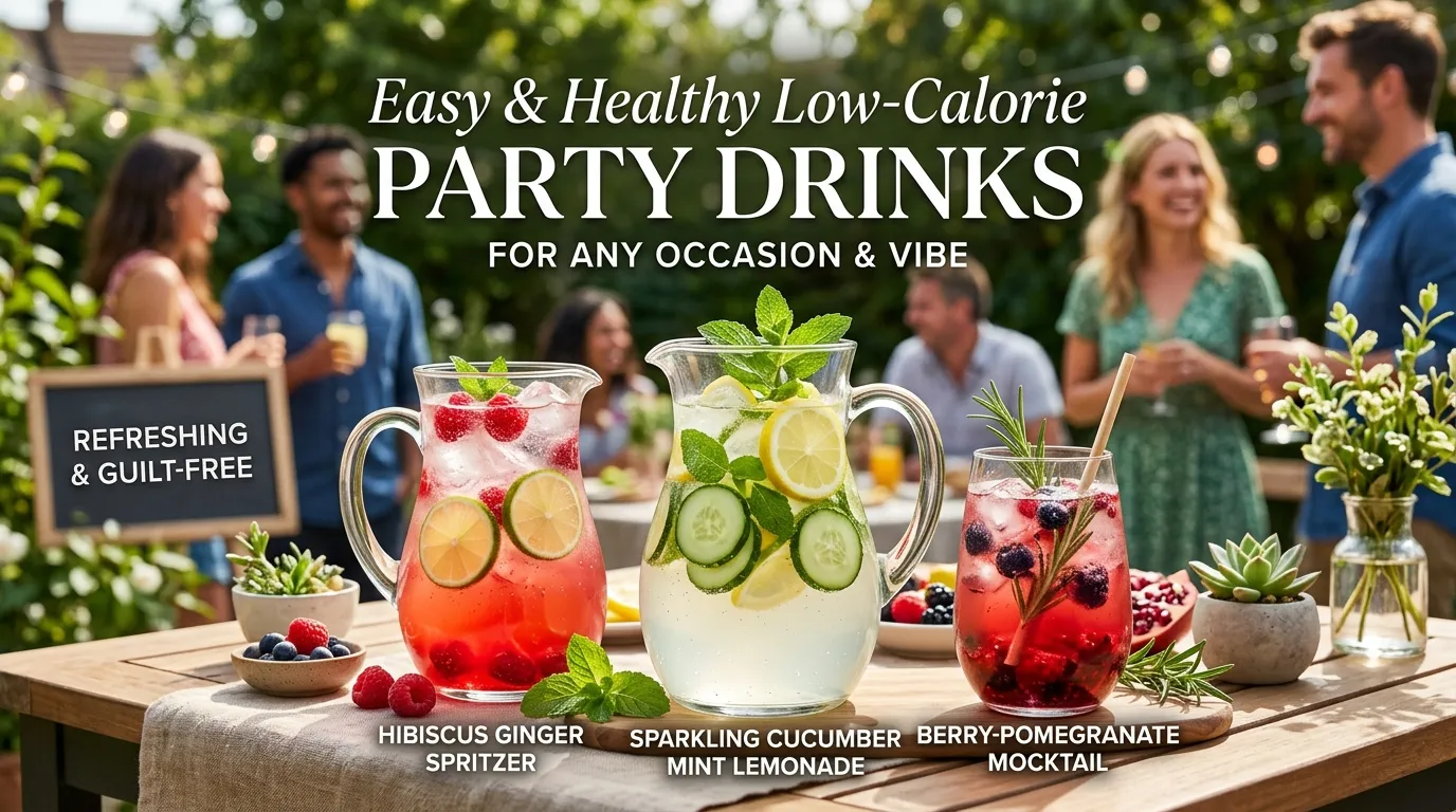 Easy & Healthy Low-Calorie Party Drinks for Any Occasion & Vibe