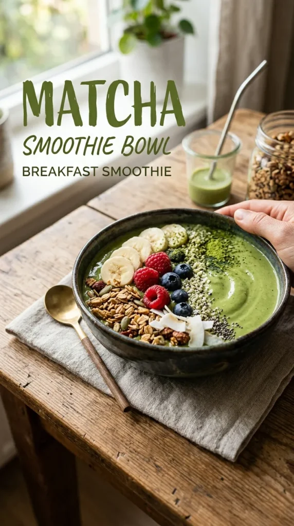 Matcha Smoothie Bowl Breakfast Smoothie