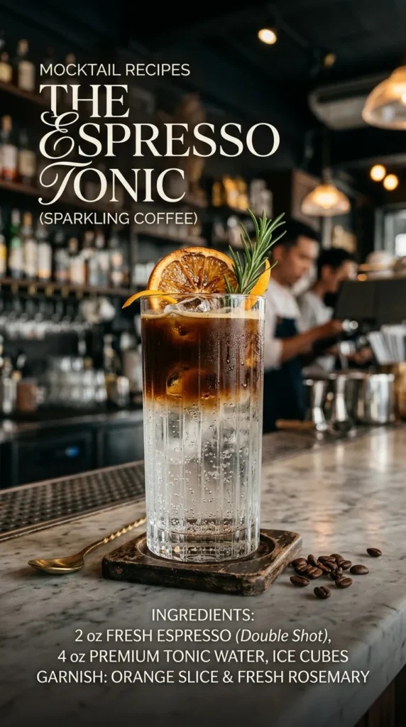 Mocktail Recipes The Espresso Tonic Sparkling Coffee
