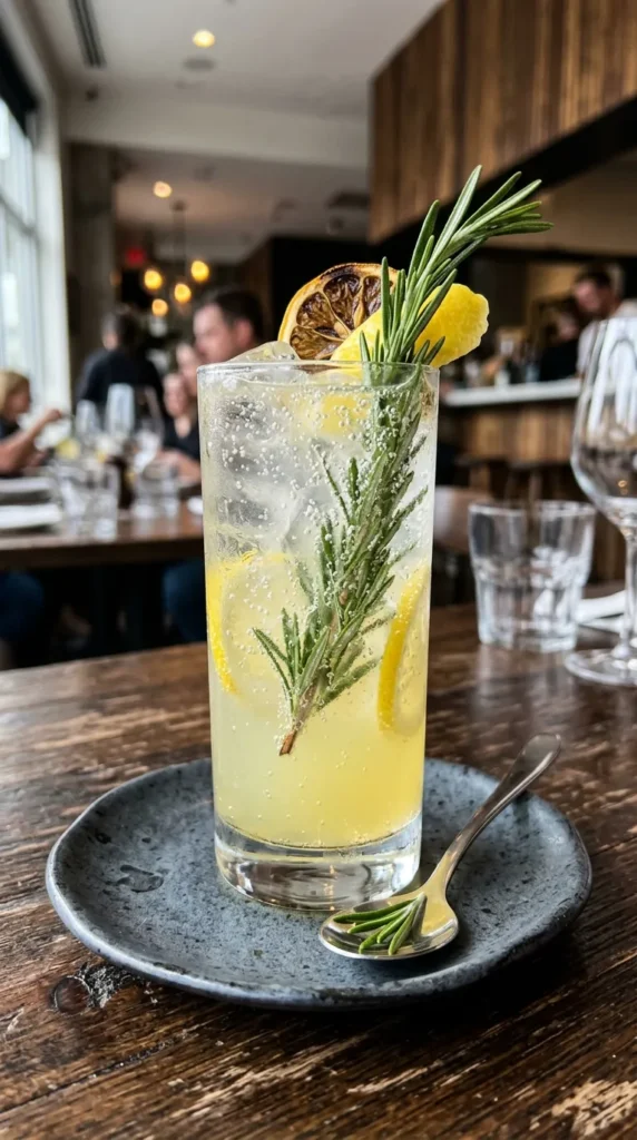 Rosemary Lemonade Fizz Zesty Aromatic