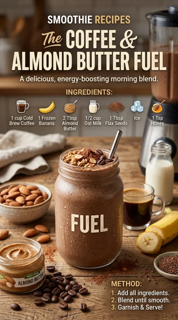 Smoothie Recipes The Coffee Almond Butter Fuel