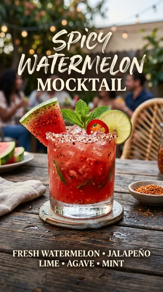 Spicy Watermelon Mocktail