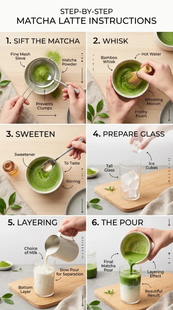 Step By Step Instruction Aesthetic Matcha Latte Ideas