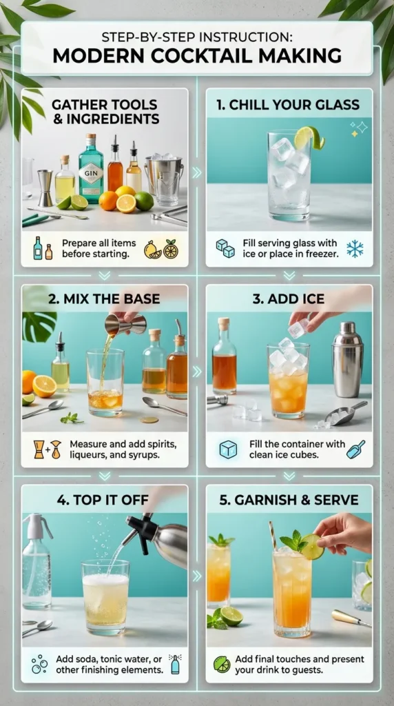 Step By Step Instruction Non Alcoholic Spring Spritz