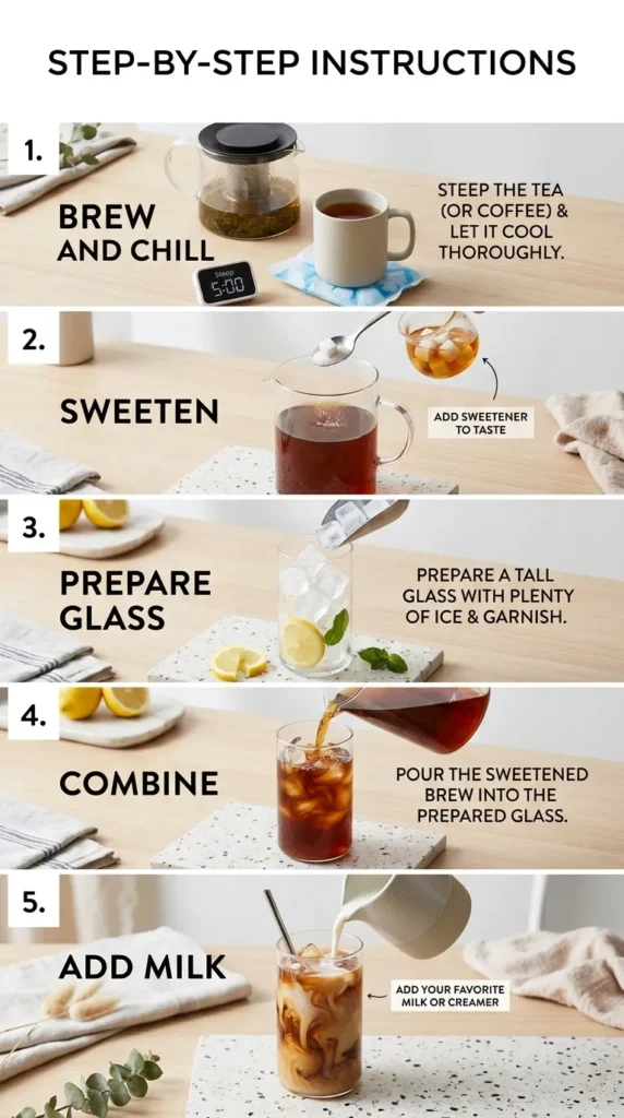 Step By Step Instructions Sugar Free Iced Coffee