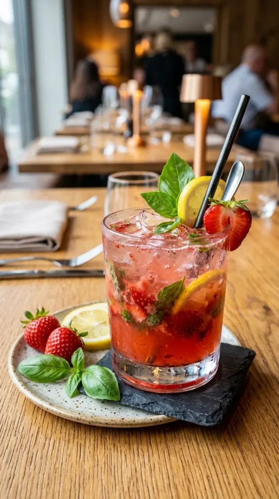 Strawberry Basil Lemonade