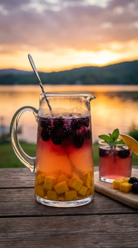 Summer Sunset Fruit Infused Water