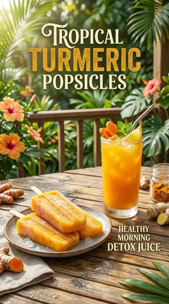 Tropical Turmeric Popsicles