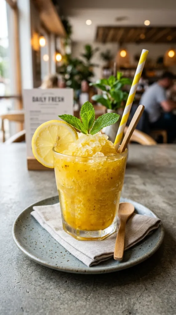 Turmeric Lemonade Slushie Kids Friendly