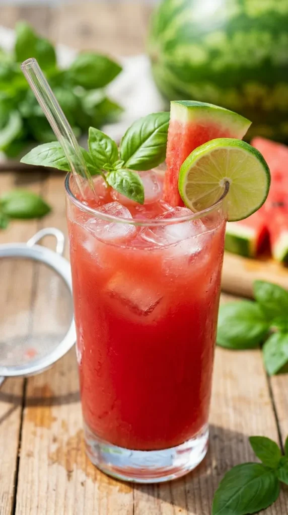 Watermelon Basil Cooling Juice